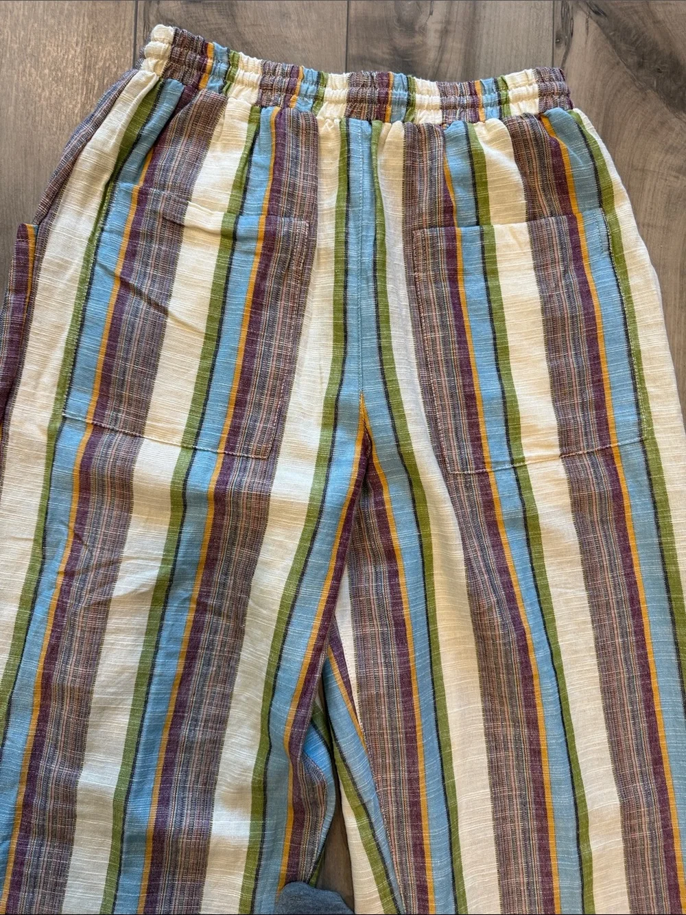 Free People Chambers Stripe  Wide Leg Drawstring Pants. New without tags. - Picture 8 of 13